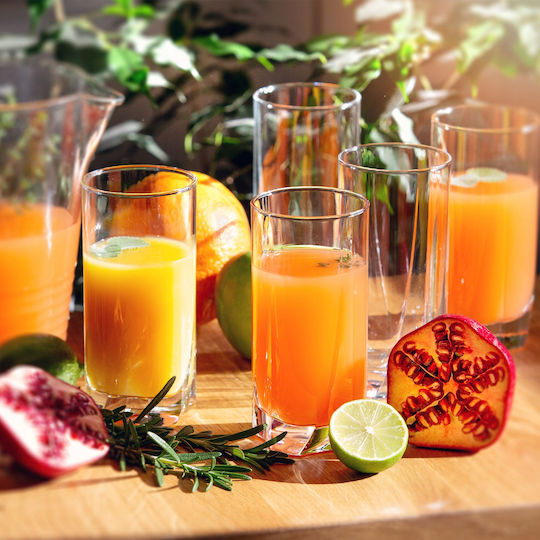 Kadax Set Gläser Wasser / Cocktail/Trinken aus Glas 380ml 12Stück