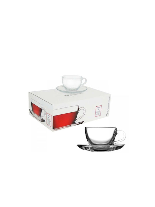 Set of 6 cappuccino cups Pasabahce Basic 97948