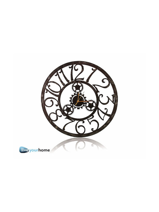 Metallic wall clock 52 cm Moda Mostra MR457