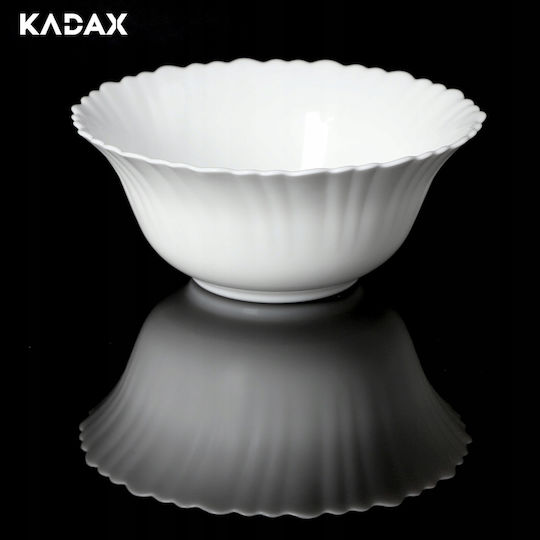 Kadax Salatschüssel Glas Weiß 1Stück