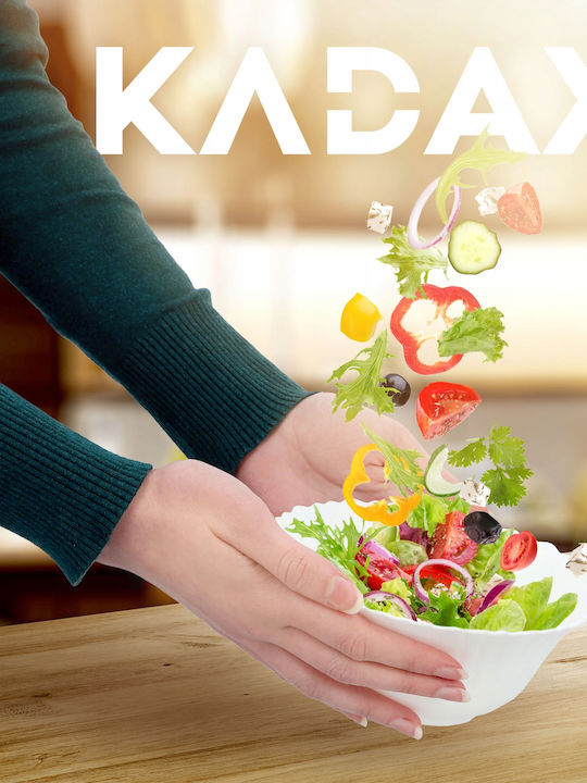 Kadax Salatieră Sticlă Albă 1buc