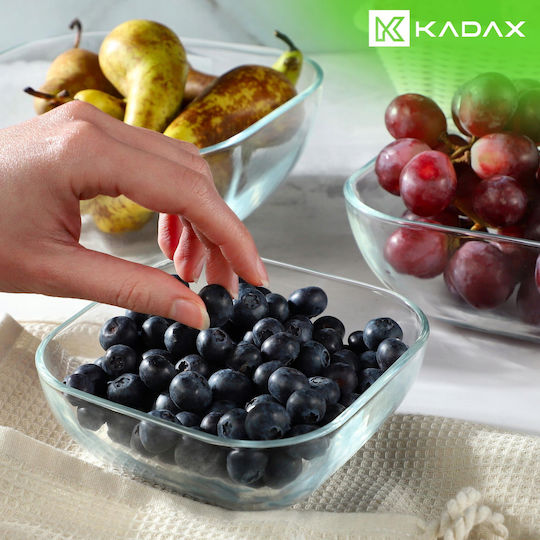 Kadax Salatschüssel Glas Transparent 2Stück