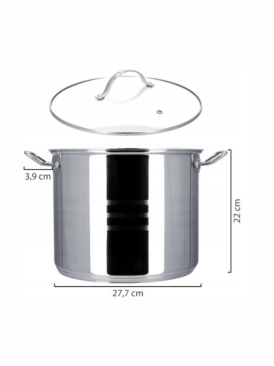 Kadax Bigos Дълбока Неръждаема Тенджера 11л / 26см