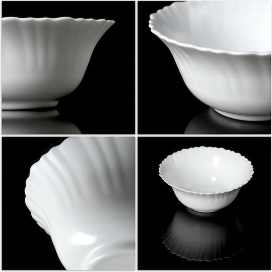 Kadax Salatschüssel Glas Weiß 1Stück