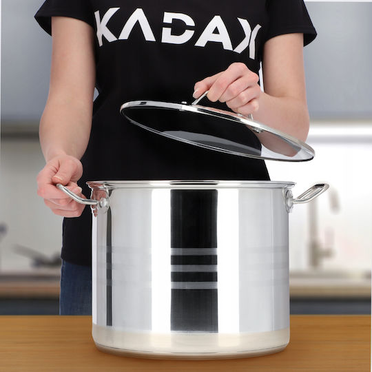Kadax Bigos Oală Adâncă Din Oțel Inoxidabil 11lt 26cm