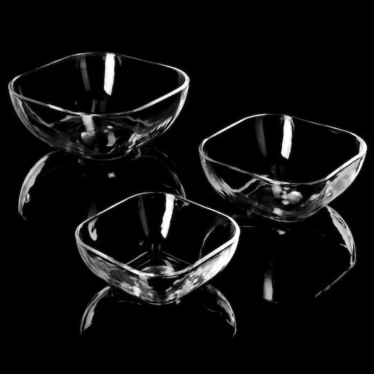 Kadax Salatschüssel Glas Transparent 20x20cm 1Stück
