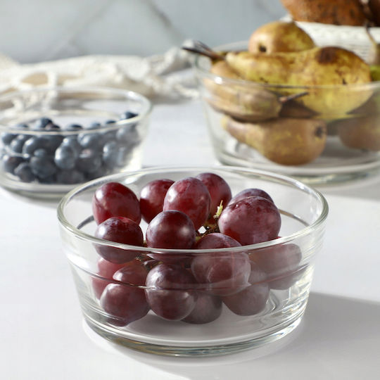 Kadax Salatschüssel Glas Transparent 14x14cm 2Stück