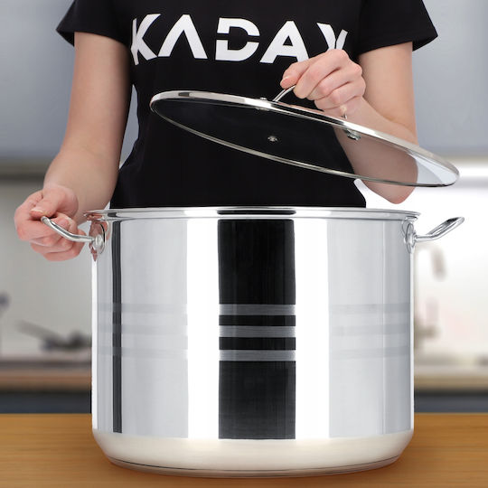 Kadax Deep Stainless Steel Pot 18lt / 32cm