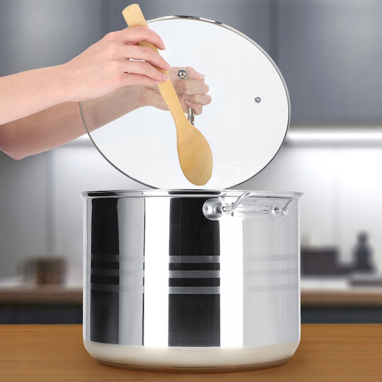 Kadax Deep Stainless Steel Pot 18lt / 32cm