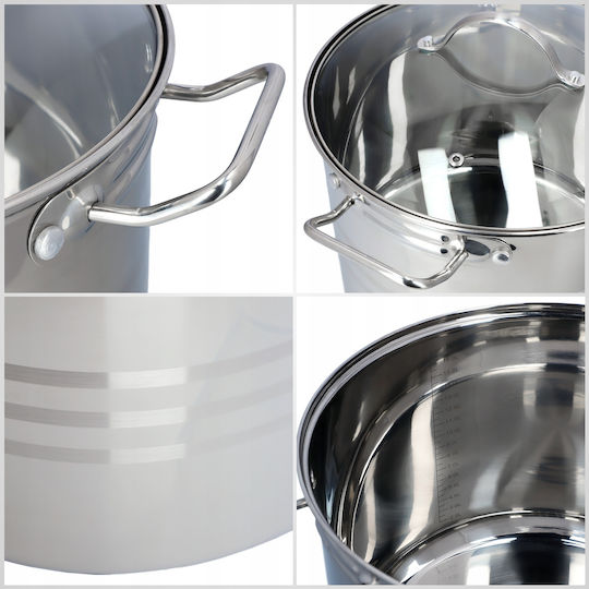 Kadax Deep Stainless Steel Pot 18lt / 32cm