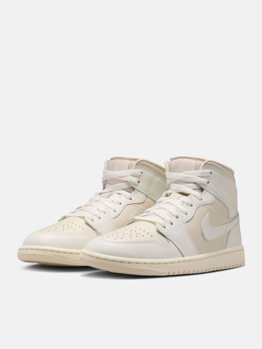 Air  1 Mid Дамски Ботуши Бял