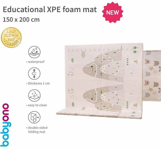 Babyono Activity Play Mat for Newborns