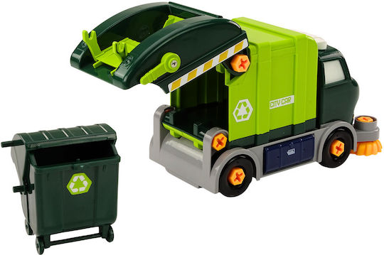 Cartoon Garbage Truck Diy Moving Green