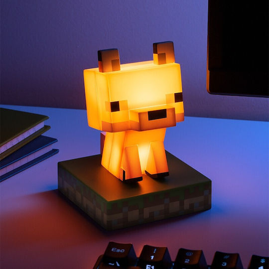 Paladone Kids Decorative Lamp Fox Icon Light Orange