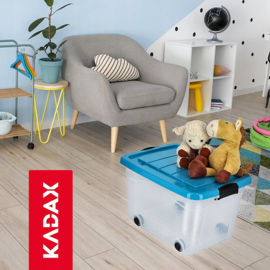 Kadax Cutie De Depozitare Din Plastic Cu Capac 40lt