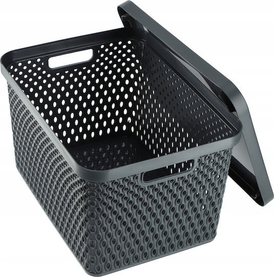 Kadax Cutie De Depozitare Din Plastic Cu Capac 18lt 3 Bucăți