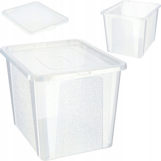 Kadax Kunststoff Aufbewahrungsbox mit Deckel Transparent 30Es 1Stück