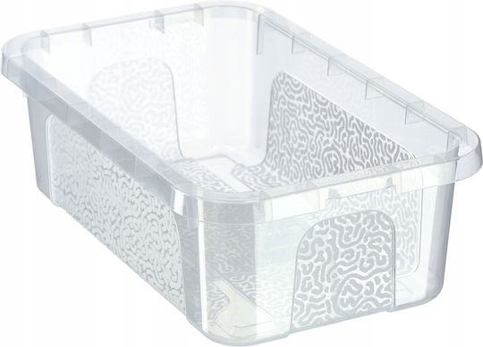 Kadax Plastic Cutie de Depozitare cu Capac Transparent 4.5lt 1buc