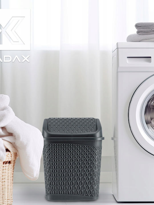 Kadax Πλαστικό Καλαθάκι Μπάνιου 6.2lt Γκρι