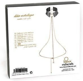 Bijoux Indiscrets Desir Metallique Collar Mesh Black Product Code D-196921