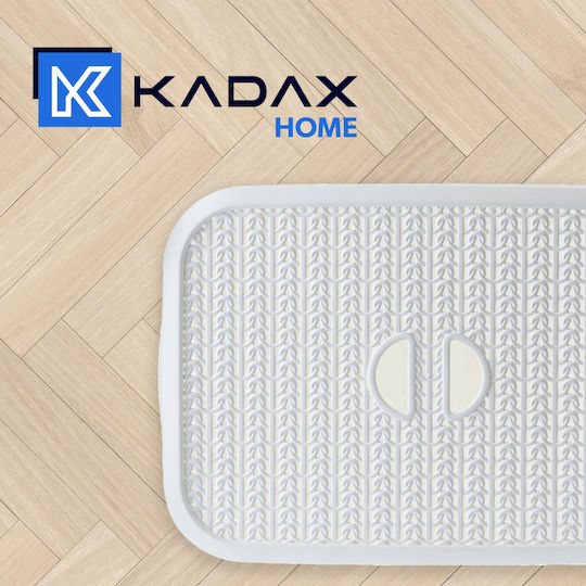 Kadax Montat pe perete Raft Baie Plastic Albă
