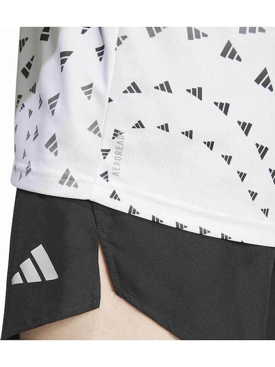 Brand Love Aeroready Спортна тениска Бял