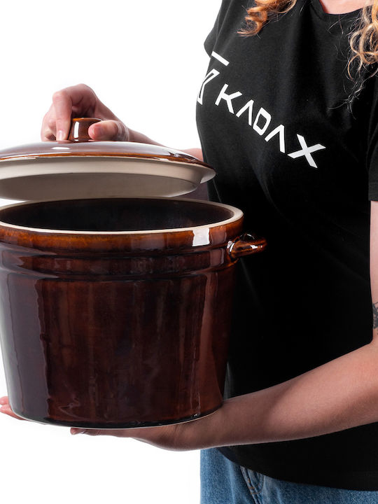 Kadax Γάστρα Στρογγυλή Κεραμική 6lt