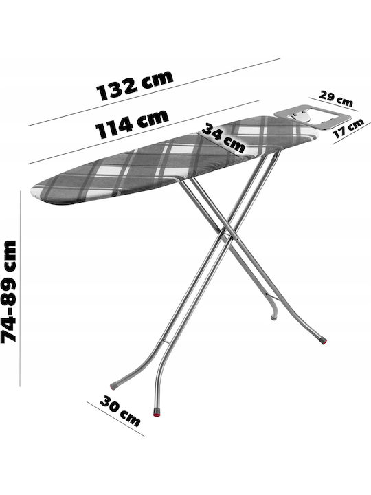 Kadax Ironing Board for Steam Iron Foldable 114x34cm
