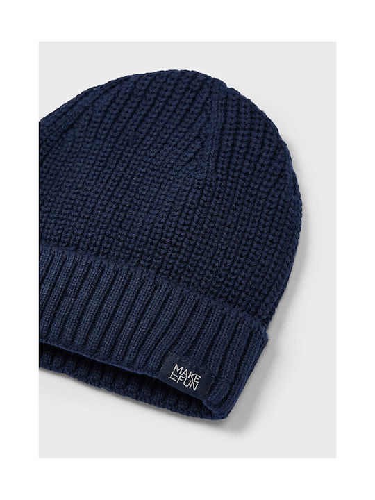 Mayoral Kids Beanie Knitted Blue