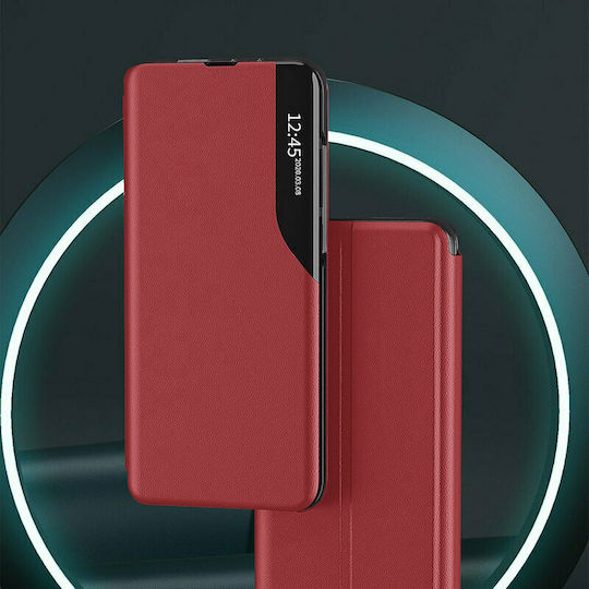 Techsuit Efold Book Red (Redmi 13C 4G / Poco C65 4G)