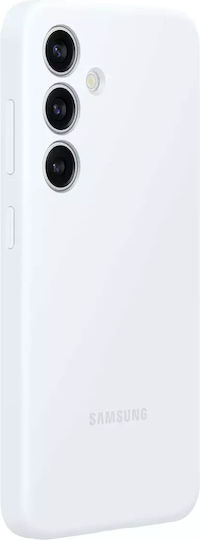Samsung Silicone Cover Back Cover Silicone Set with Glass White (Galaxy S24)