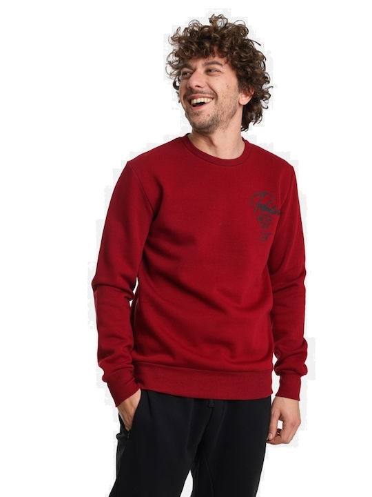 Paco & Co Herren Sweatshirt Bordeaux