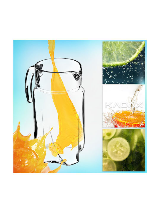 Kadax Cană de Servire cu Pahare Sticlă 1700ml 1buc