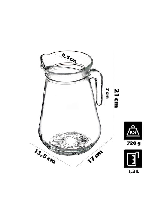 Kadax Cană de Servire Sticlă 1300ml 1buc