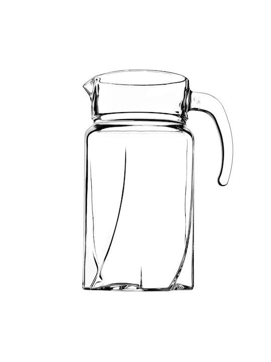 Kadax Cană de Servire cu Pahare Sticlă 1700ml 1buc
