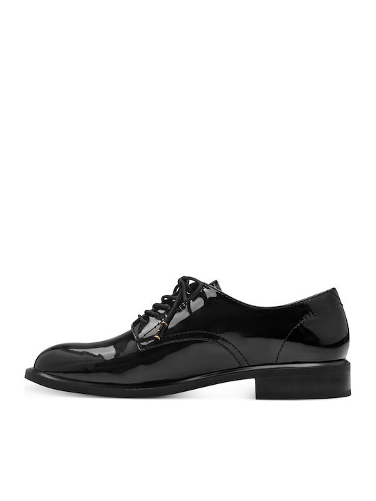 Women's Patent Leather Oxford Shoes Black