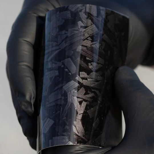 Αυτοκόλλητο Αυτοκινήτου Carbon σε Μαύρο Χρώμα