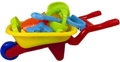 Beach Toys Set 8-piece Wheelbarrow Multicolor