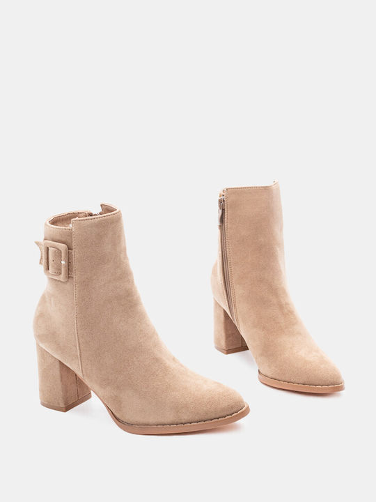 Ankle Boots with Decorative Strap 4307397-dark beige