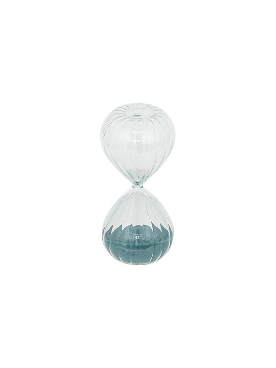Atmosphera As Sabi Decorative Office Hourglass Made of Glass 14x6.3x6.3cm 3 Pieces in Beige Color
