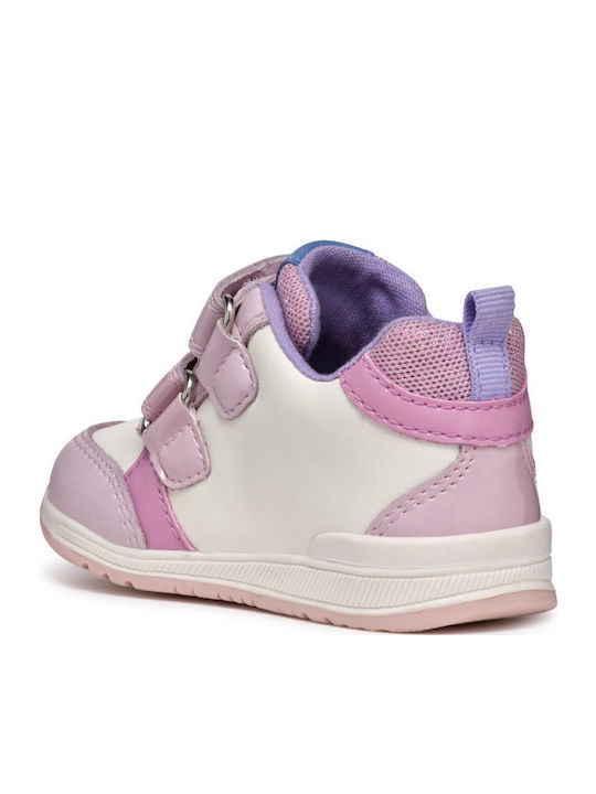 B Rishon Kids Sneakers High with Scratch White