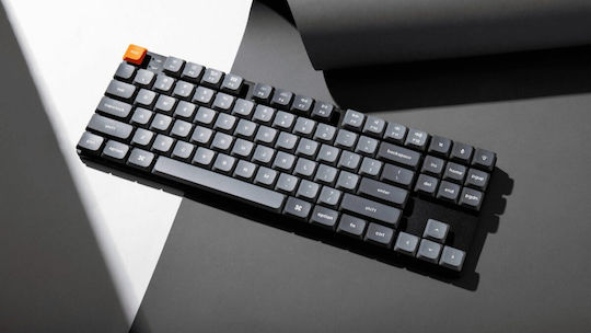 Keychron K1 Max K1M-H1 Tastatură Mecanică De Gaming Fără Fir Tenkeyless Cu Comutatoare Gateron Low Profile Red Și Iluminare RGB Engleză SUA