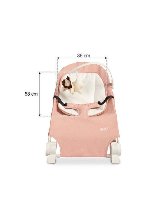 Caretero Χειροκίνητο Relax Μωρού Lounger Ροζ
