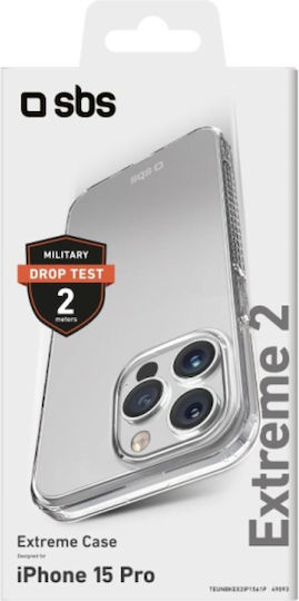 SBS X2 Back Cover Silicon 2mm Transparent (iPhone 15 Pro)