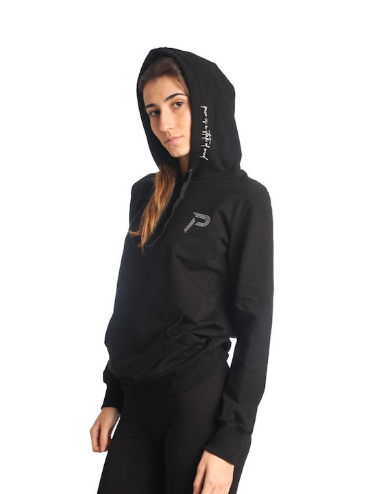 Paco & Co Women's Hooded Sweatshirt Black