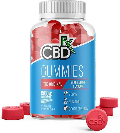 Cbdfx Желирани бонбони Оригинални Смесени Плодове 1500mg 60 Бонбона