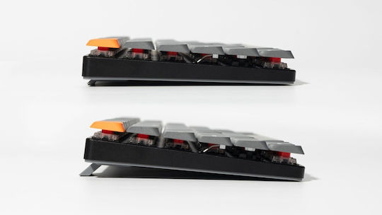 Keychron K3M-H3 Max QMK/VIA K3M-H3 Wireless Gaming Mechanical Keyboard 75% with Gateron Low Profile Brown Switches and RGB Lighting (English US) Gray