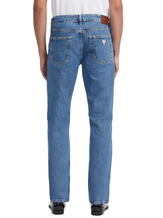 Guess Men's Jeans Pants in Straight Line Bluε Denim