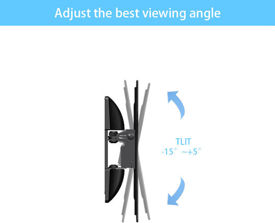 Opticum AX-202 Βάση Τηλεόρασης Τοίχου με Βραχίονα έως 42" και 25kg