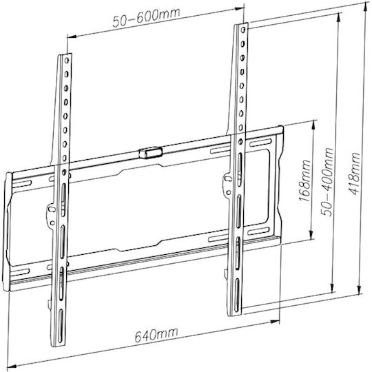 Osio Osma 1370 Βάση Τηλεόρασης Τοίχου έως 65" και 40kg